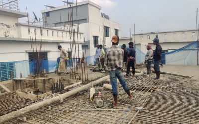 Level-7 roof casting works at The South project at Bashundhara, Block-H has been completed on 09/12/2023