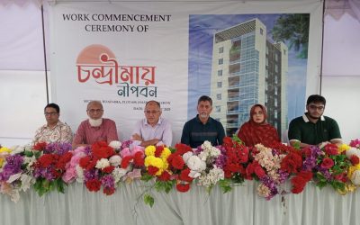 Work Commencement ceremony of our new project “Chondrimay Nipobon” at Sector-16, Jolshiri Abashon on 28th April 2025