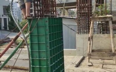 Declaration for ongoing Column Casting works in Ground Floor at Chondrimay Nipobon, Sector-16, Jolshiri Abashon.