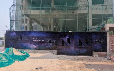 Project Boundary Board for the “Nipobon Nakshatra” Project located at Jolshiri, Sector‑16, Road‑502D.